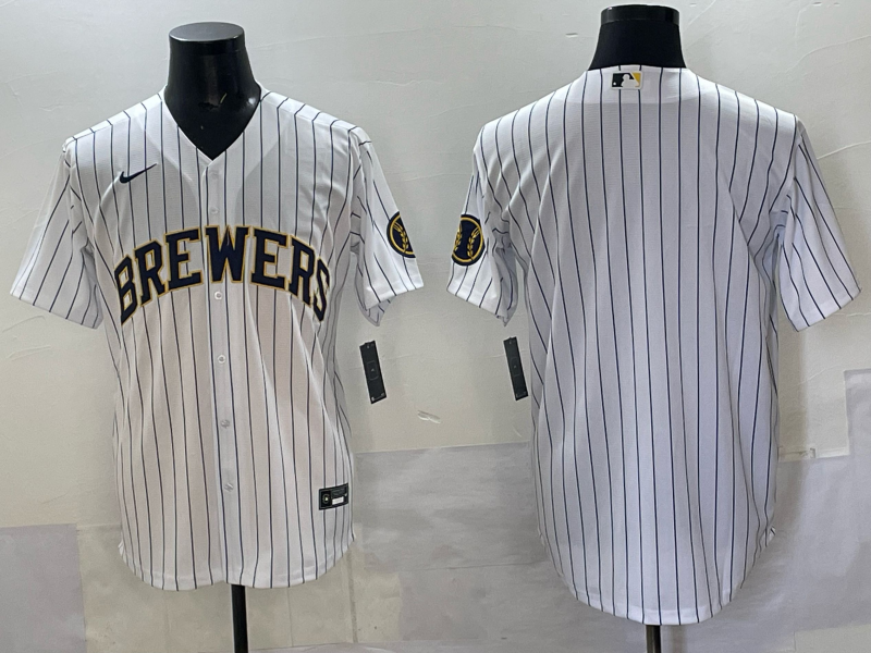 Men Milwaukee Brewers Blank white 2025 Nike MLB Jersey style 021